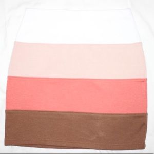 Forever 21 Tier Stripe Bodycon Mini Skirt